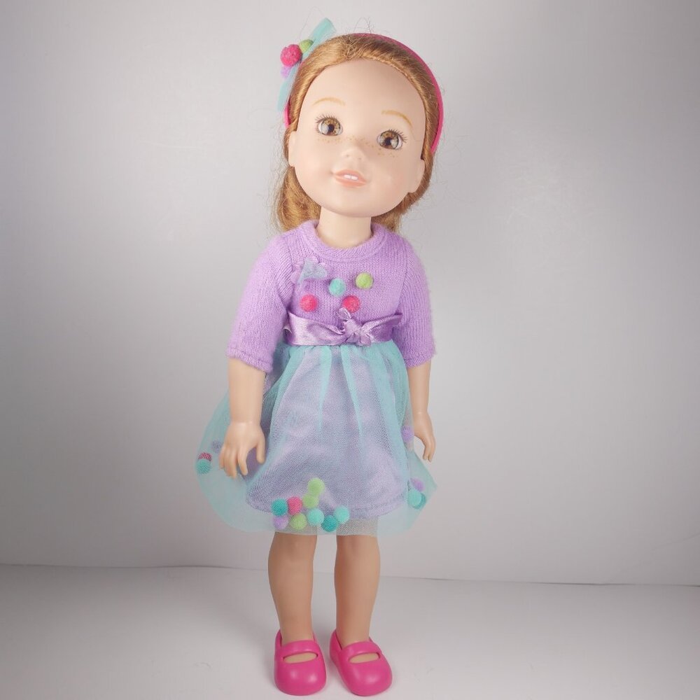 American Girl Doll Hazel Eyes Strawberry Blonde Hair Freckles Wellie Wishers